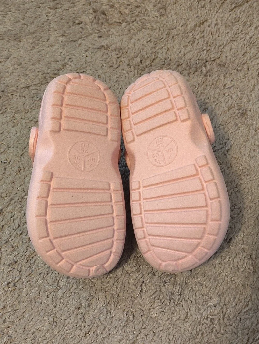 Kids Pink Fleece-Lined Slip-On Clogs with Holiday Charms